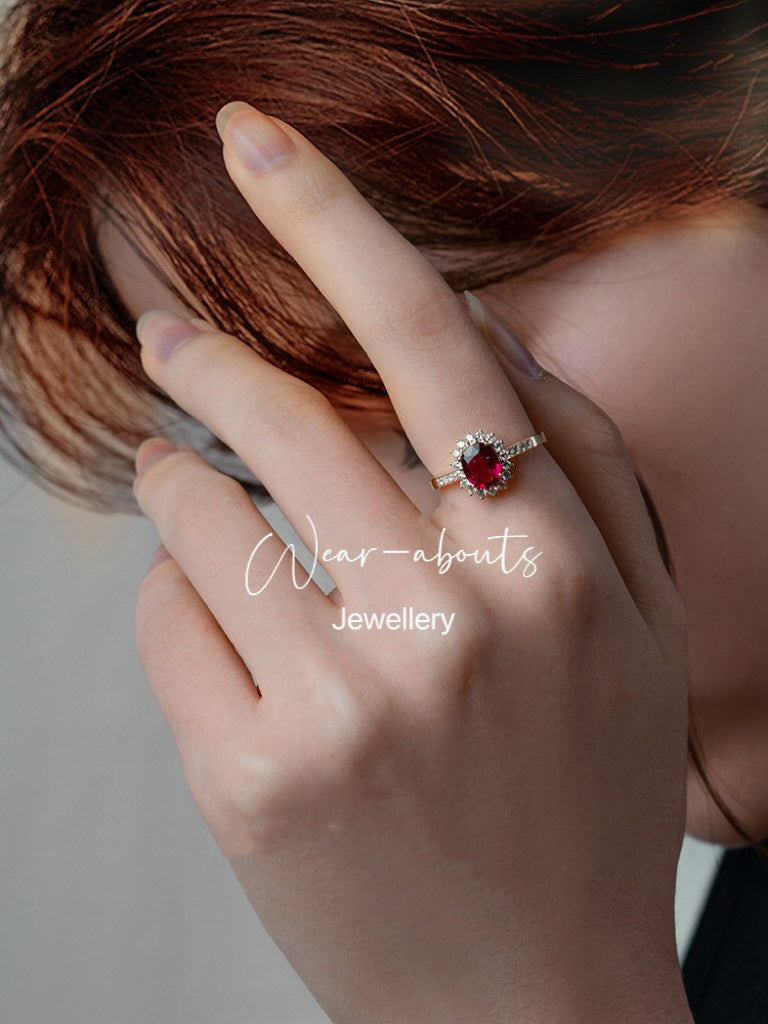 Red Pomegranate Ring